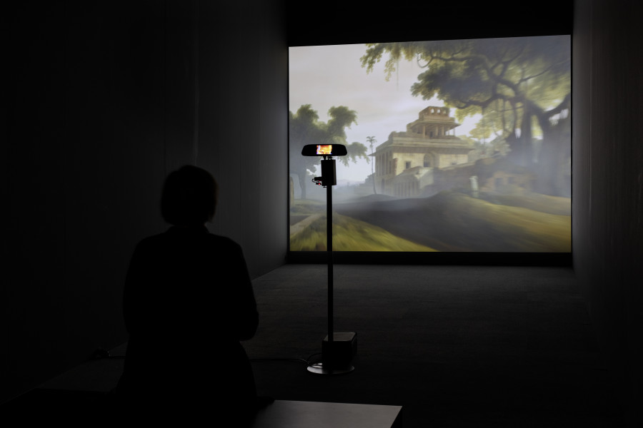 Alexander Hahn, Thomas Daniell in the Ruins of Naurattan, 2022, Photo: Stefan Rohner. © 2022, ProLitteris, Zürich