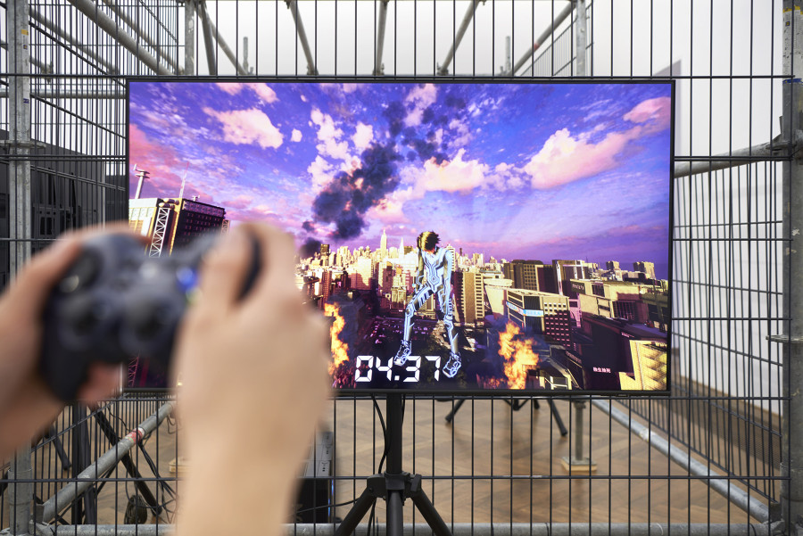 LuYang, LuYang Vibratory Field, Kunsthalle Basel, 2023. Installation view: LuYang the Destroyer – Game, 2021. Photo: Philipp Hänger / Kunsthalle Basel