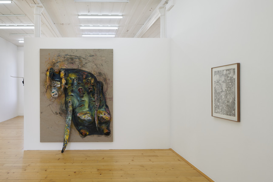 Exhibition view, La main–pleur, 2022, Kunsthalle Friart Fribourg. Photo : Guillaume Python