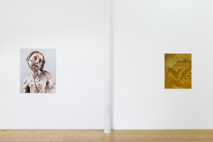 Hamishi Farah, Exhibition view, Dog Heaven 2 : How Sweet the Wound of Jesus Tastes, Fri Art, 2021. Photo Guillaume Python. Courtesy of Fri Art Kunsthalle