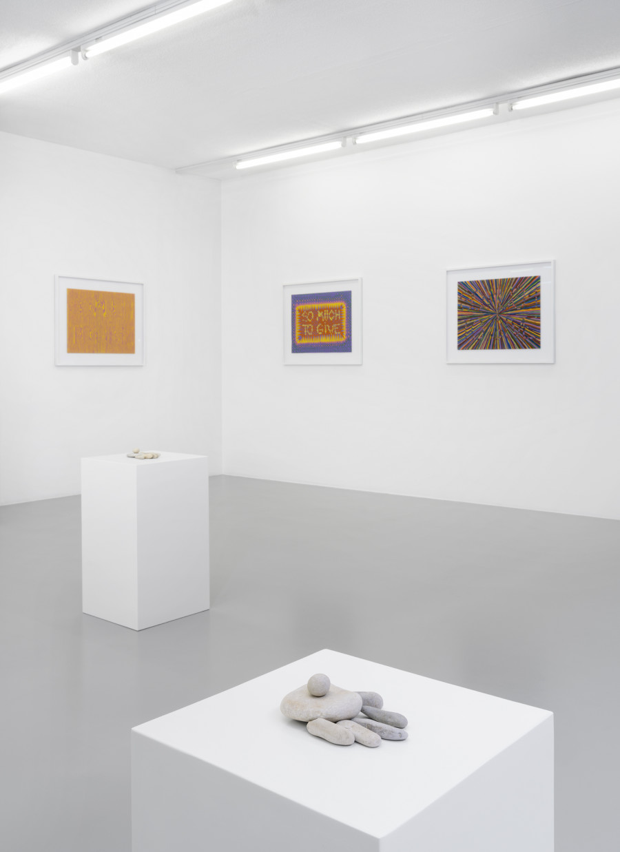 Exhibition view, Lionel Estève, So Much, xippas, 2022. Photo credit: Julien Gremaud