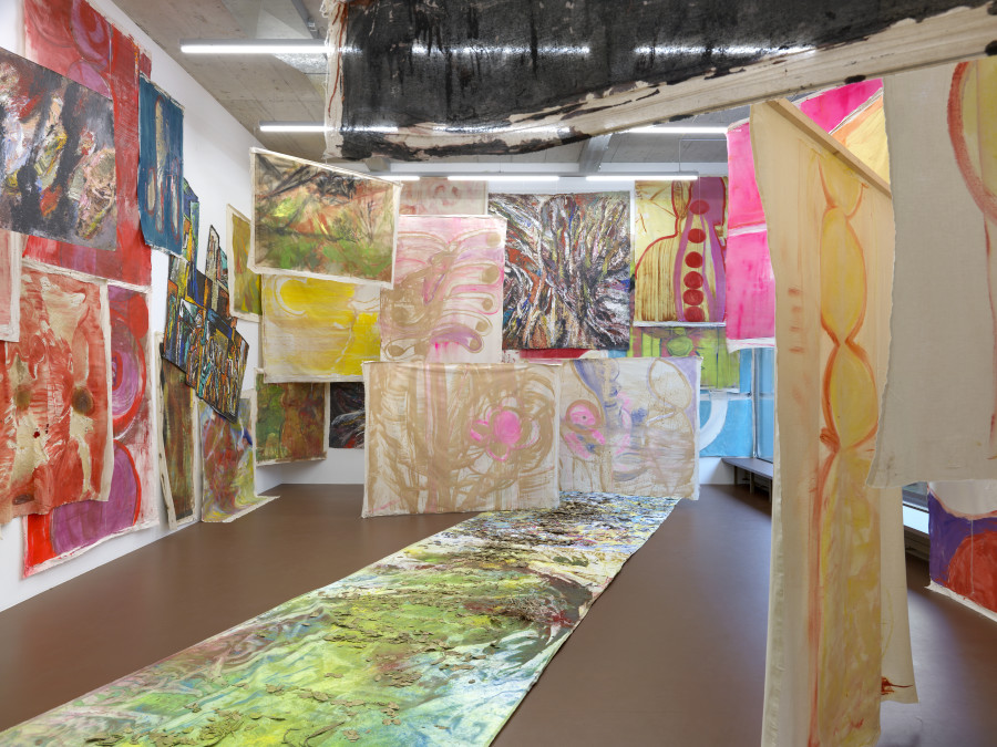 Vivian Suter, Frank = Panchito, 09 February - 26 March 2022, Opening Tuesday, 8 February, 6 - 8 pm. Karma International, Weststrasse 75, Zurich. Photo credit: Annik Wetter. Courtesy of the artist and Karma International Zurich