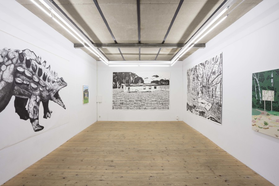 Exhibition view, Lukas Hirschhofer – Natural Habitat, sic! Elephanthouse, 2022. Photo credit: Andri Stadler