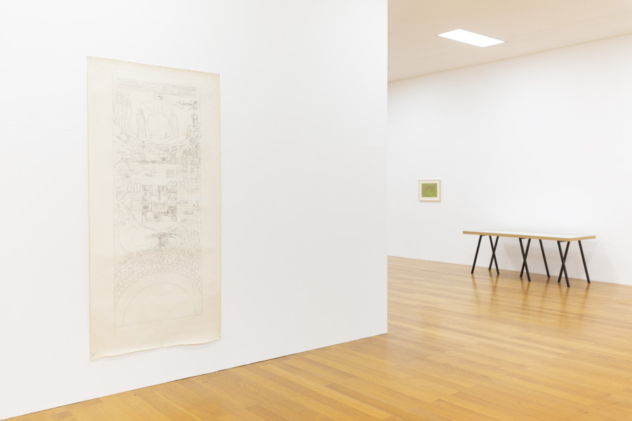 Exhibition view, Matthias Frick, Storing the Cold in Cold Countries for Hot Countries, Kunstmuseum Liechtenstein, 2022. Photo credit: Alicia Olmos Ochoa