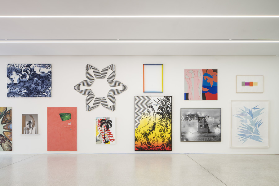 Vue de l’exposition, Unique et multiple. Oeuvres récentes de la collection d’art BCV Musée cantonal des Beaux-Arts de Lausanne – Espace Projet Photo : Nora Rupp / MCBA.