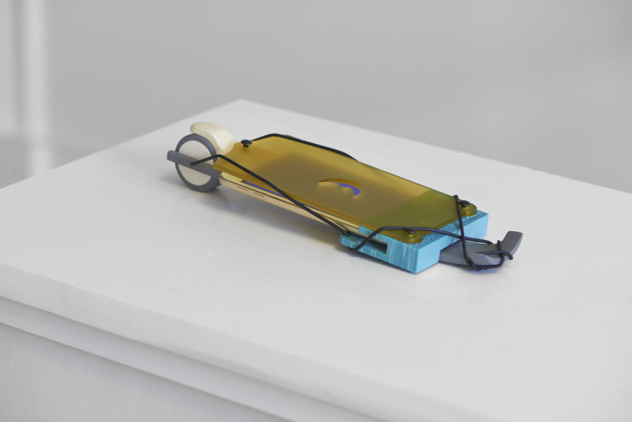 Camille Blatrix, installation view, Standby Mice Station, Kunsthalle Basel, 2020, view on Winter Guard, 2020. Photo: Philipp Hänger / Kunsthalle Basel. Courtesy of the artist; Galerie Balice Hertling, Paris, and Andrew Kreps Gallery, New York