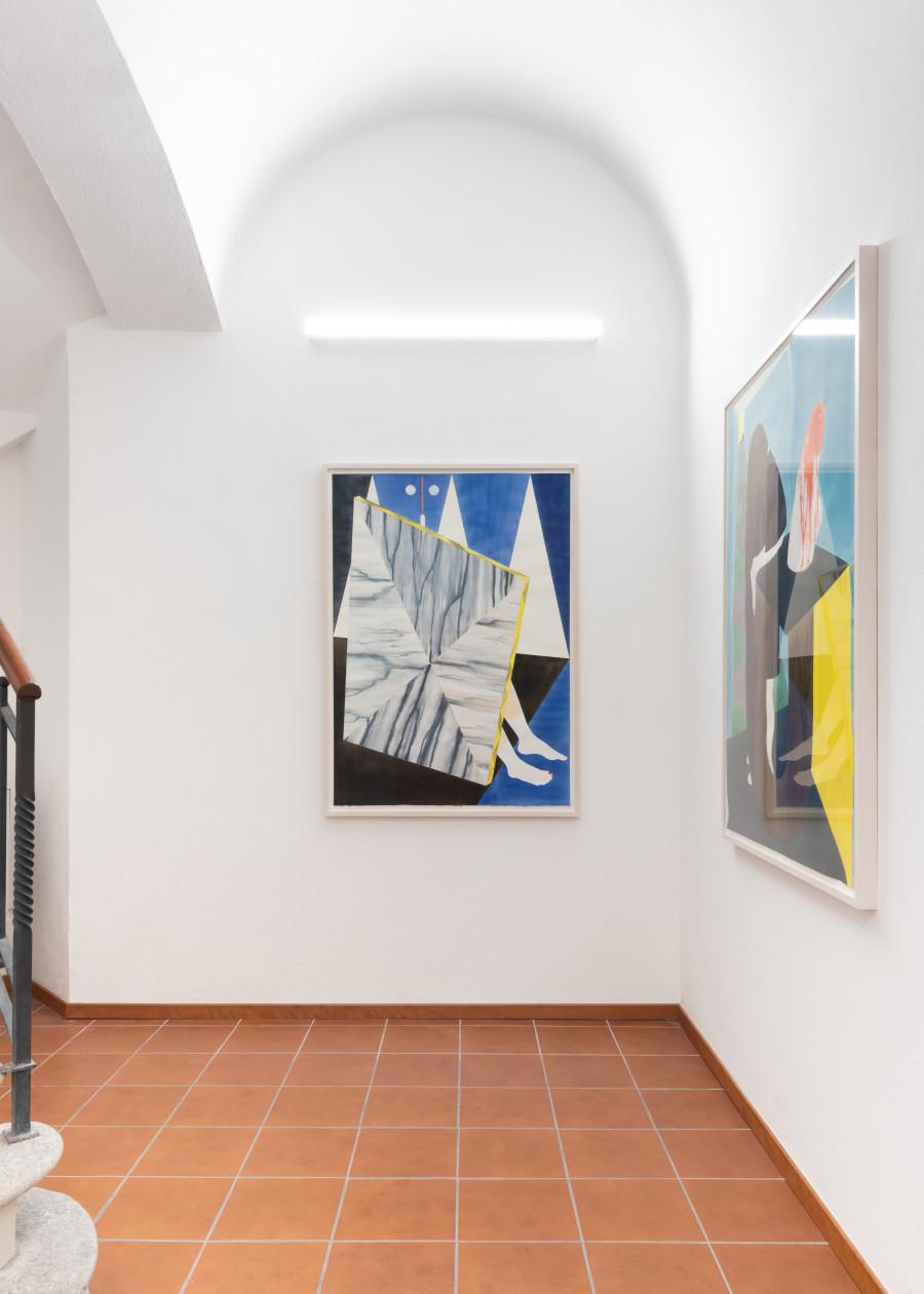 Eleonora Meier, I‘ll Miss Myself So Bad When I Die #4 , Acquarello e matita su carta, 140x100cm, 2020. Eleonora Meier, I‘ll Miss Myself So Bad When I Die #2 , Acquarello e matita su carta, 140x100cm, 2019.