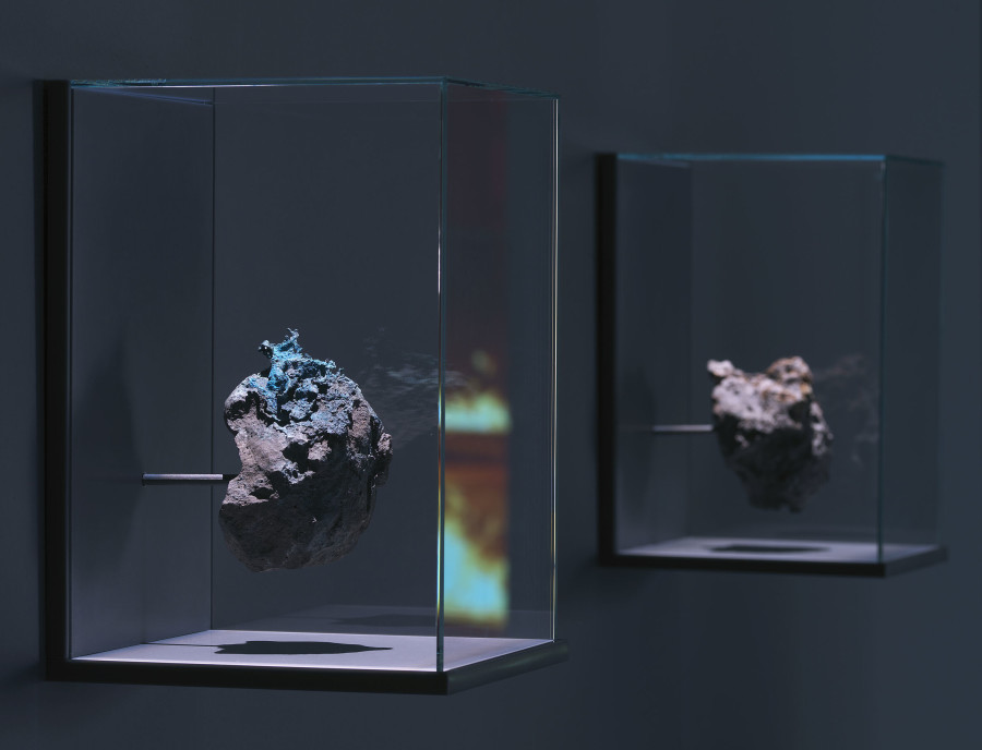 Julian Charrière, Metamorphism LVII, 2016. Installation View, Towards No Earthly Pole, 2020 Aargauer Kunsthaus, Aarau, Switzerland. Courtesy the artist © 2020, ProLitteris, Zürich, Photo by Jens Ziehe.