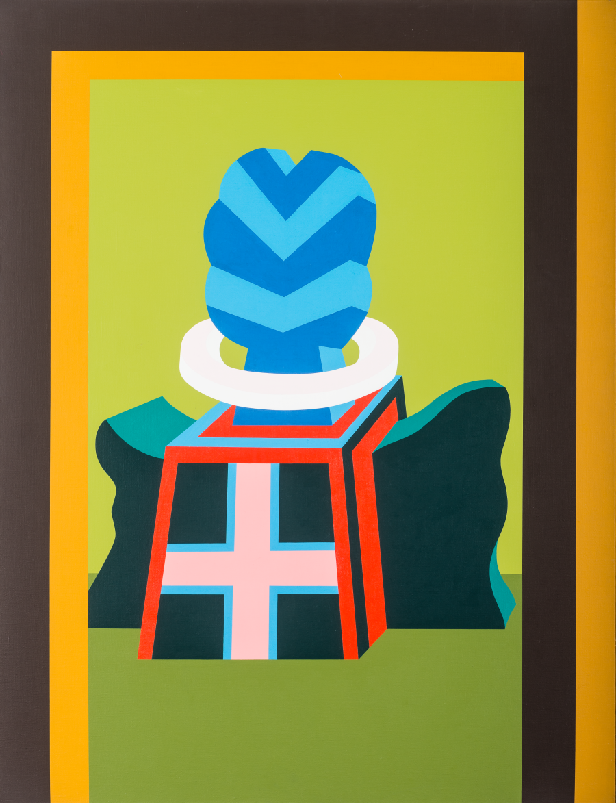 René Myrha, Porte 5.4.72 - 5.72, 1972, Acryl auf Leinwand, 150 x 115 cm, Kunstmuseum Thun, Foto Christian Helmle