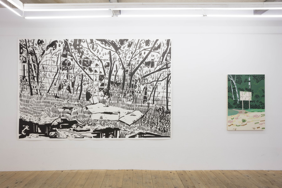 Exhibition view, Lukas Hirschhofer – Natural Habitat, sic! Elephanthouse, 2022. Photo credit: Andri Sta