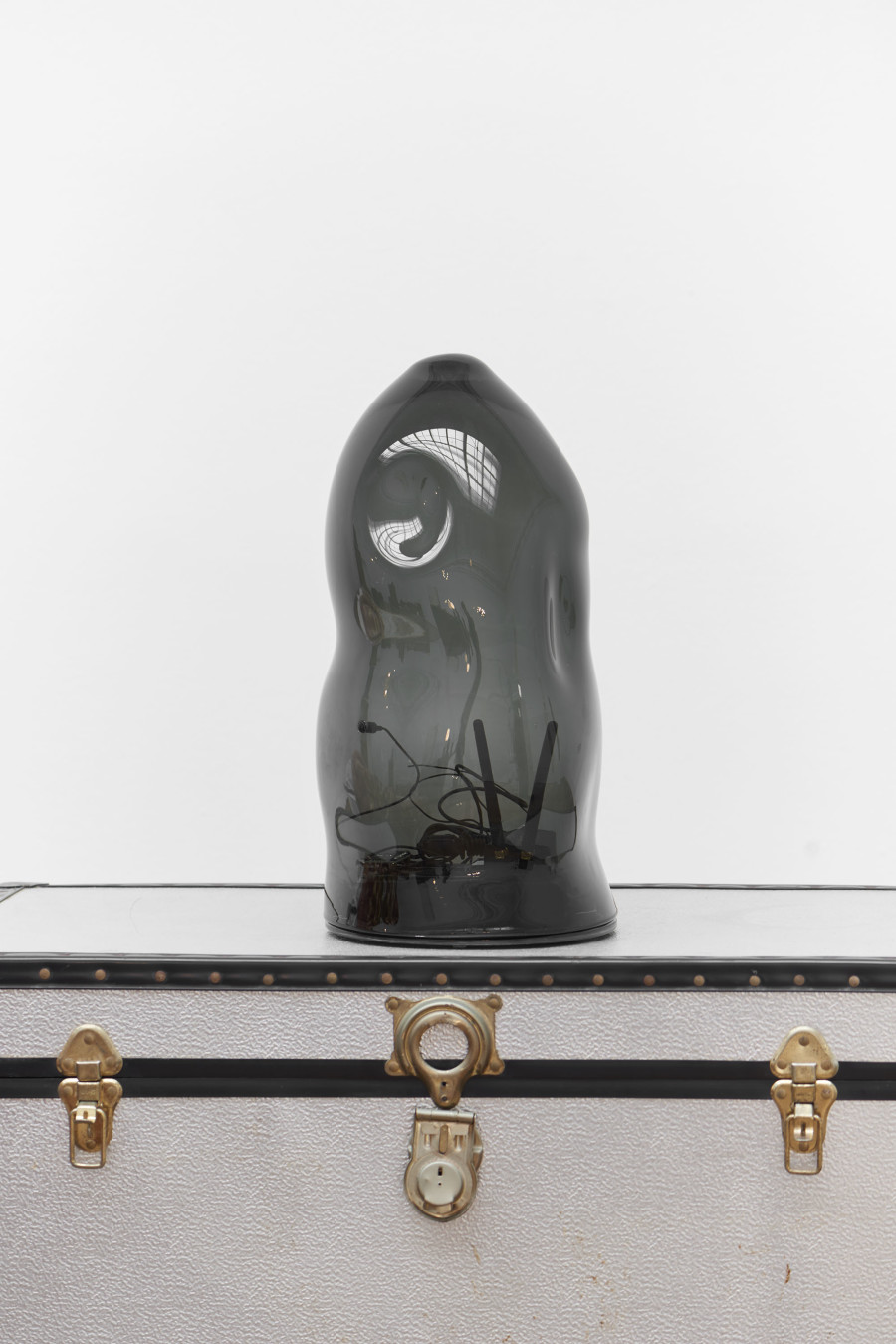 Installation view, Lydia Ourahmane, Barzakh, Kunsthalle Basel, 2021, view on, +41 77 225 88 83, 2021. Photo: Philipp Hänger / Kunsthalle Basel