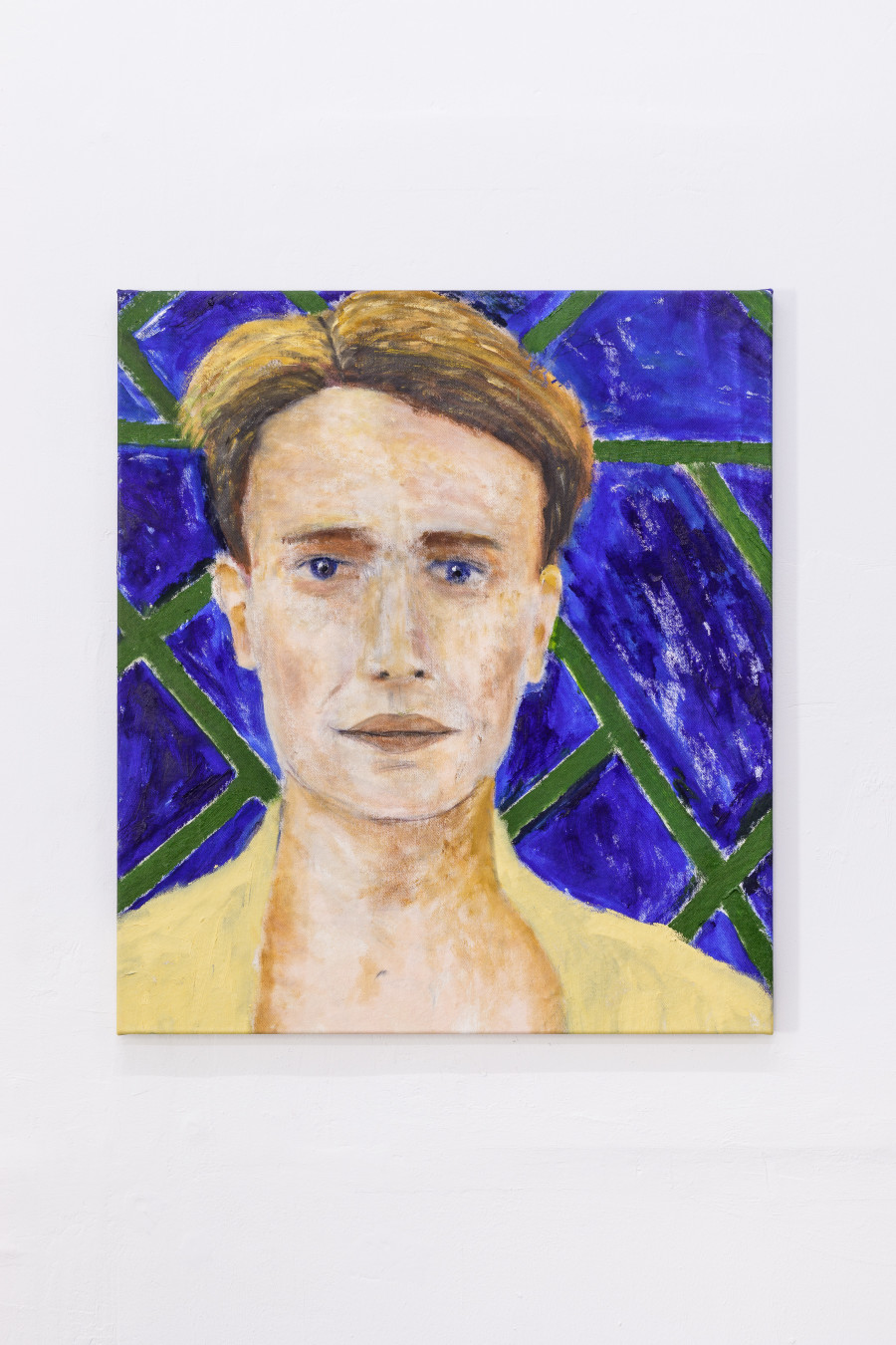 Dieter Hall, Portrait of Chester, 2021, oil on canvas, 77 x 85 cm Photo: Kilian Bannwart