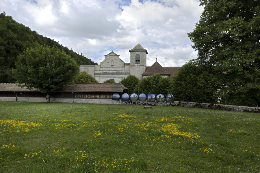 Installation view, Emanuel Rossetti: Beatitude, Abbatiale Bellelay, 2022, Photo: Gina Folly