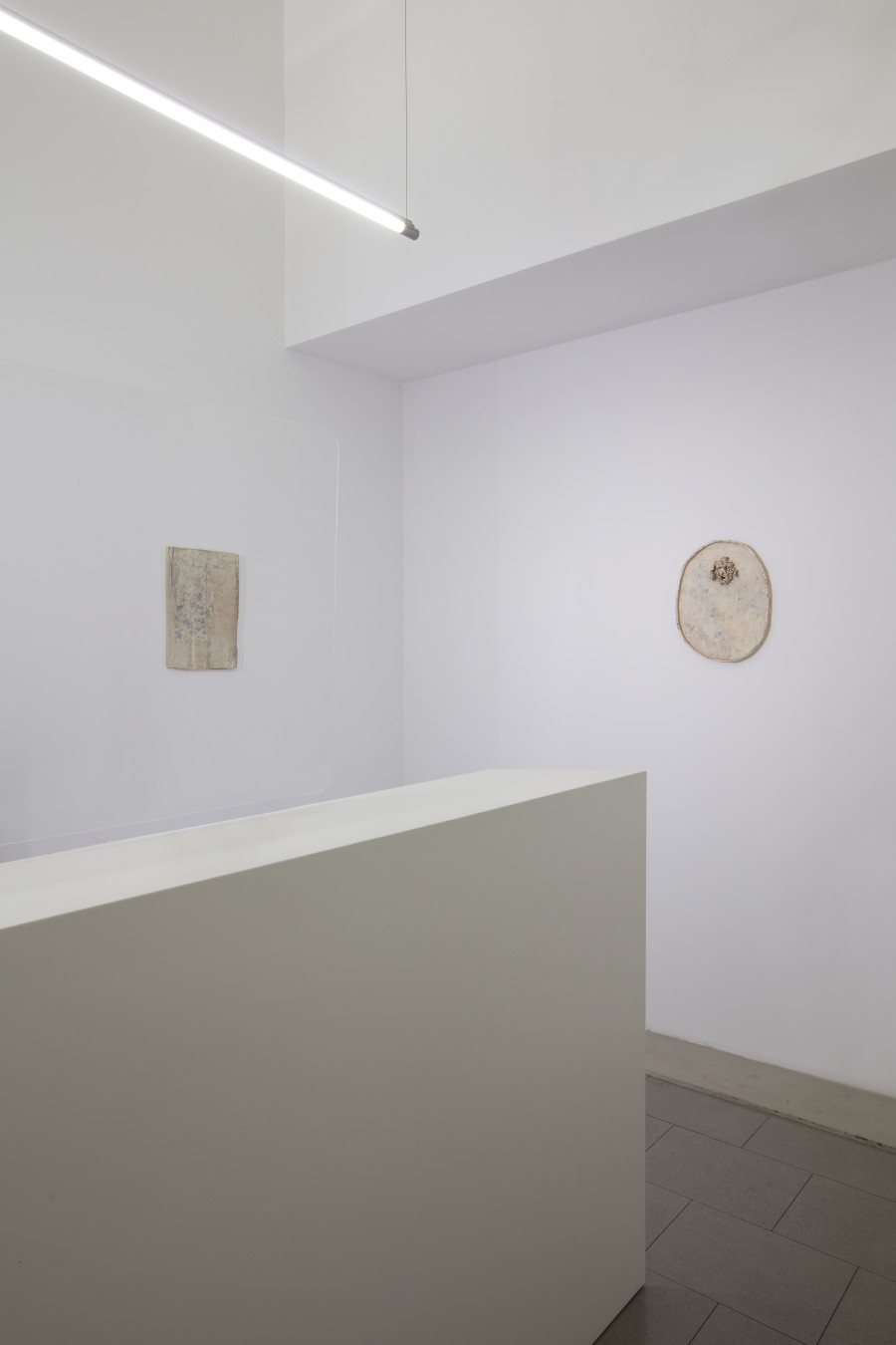 Installation view of Lawrence Carroll’s exhibition, Buchmann Galerie Lugano, 2022-2023, Buchmann Galerie Lugano and the estate of the artist, photo: Antonio Maniscalco