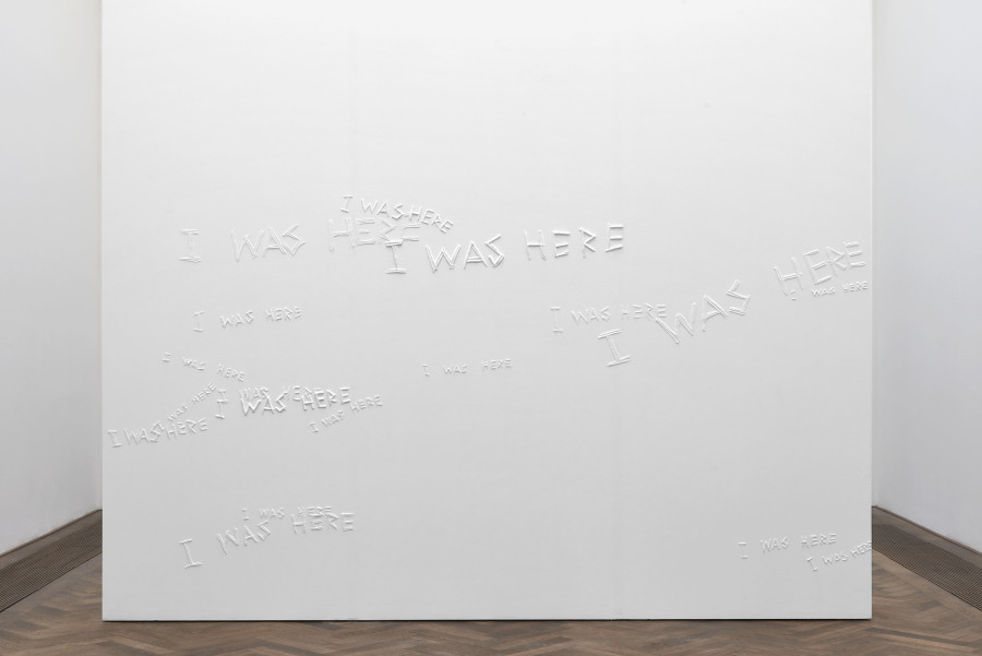 Installation view, Regionale 22, ... von möglichen Welten, Kunsthalle Basel, 2021, view on Anita Kuratle, I Was Here, 2018. Photo: Philipp Hänger / Kunsthalle Basel