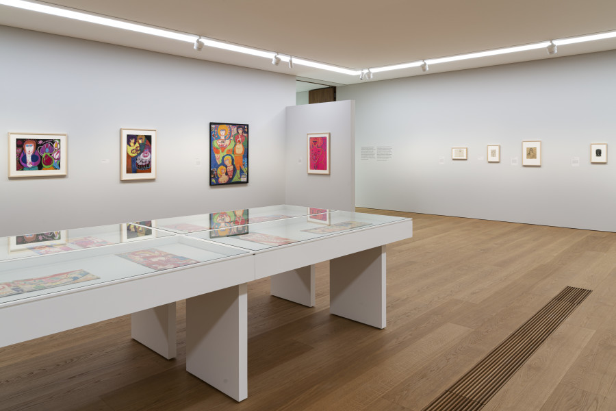 Exhibition view, Aloïse Corbaz, Mad on paper, MCBA 2021-2022.