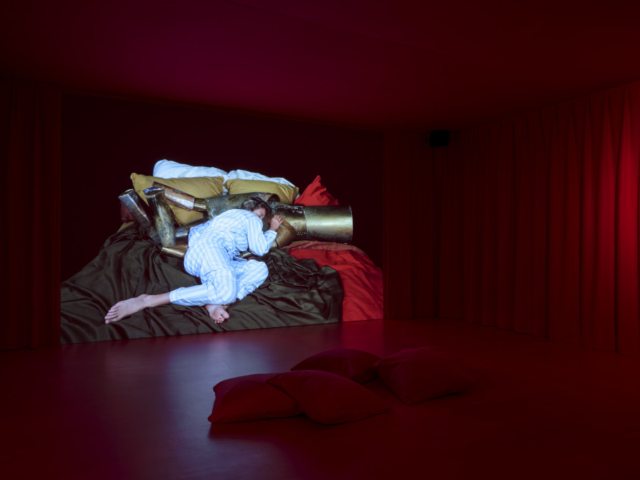 Caroline Mesquita, Noctambules, Installation view, 2022, CAN Centre d’Art Neuchâtel, Photo: S. Verdon
