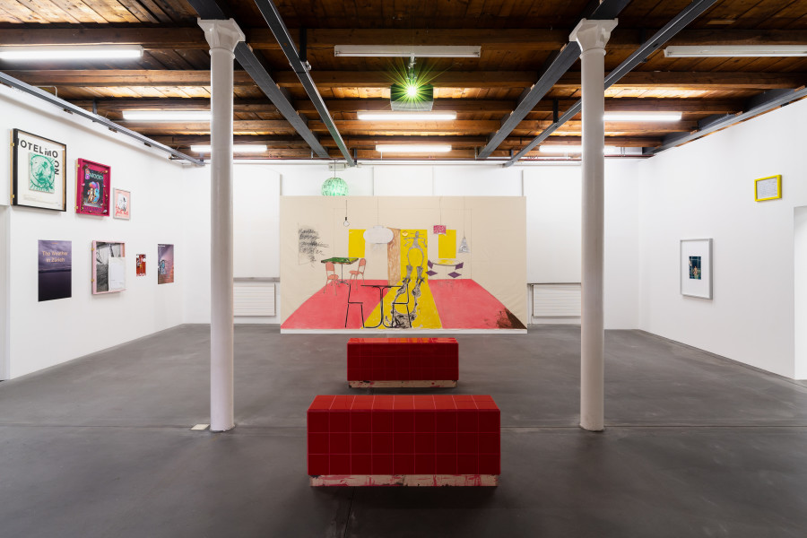 Exhibition view, Calla Henkel & Max Pitegoff, "German Theater 2010-2020", Fri Art, 2020. Photo Gunnar Meier. Courtesy of Fri Art Kunsthalle