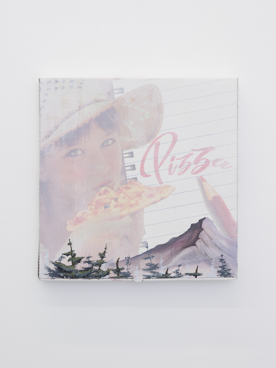 Urban Zellweger, Panorama (Pizzabox XXXI-XLIII), Installation view, 2022, CAN Centre d’Art Neuchâtel, Photo: S. Verdon