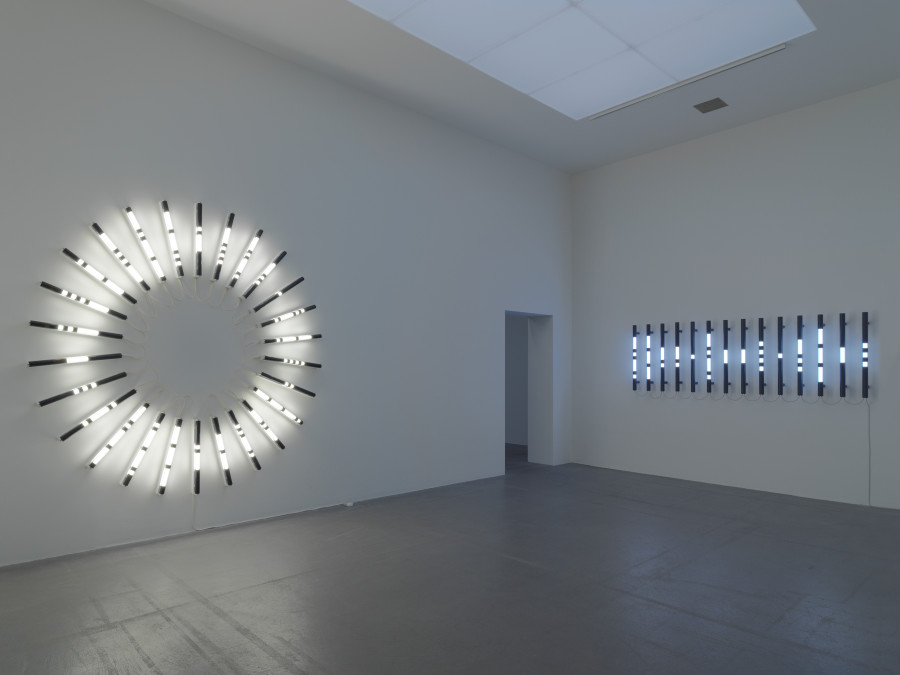 Brigitte Kowanz, Exhibition view Museum Haus Konstruktiv, 2020. Photo: Stefan Altenburger. © 2020, ProLitteris, Zurich; Studio Brigitte Kowanz