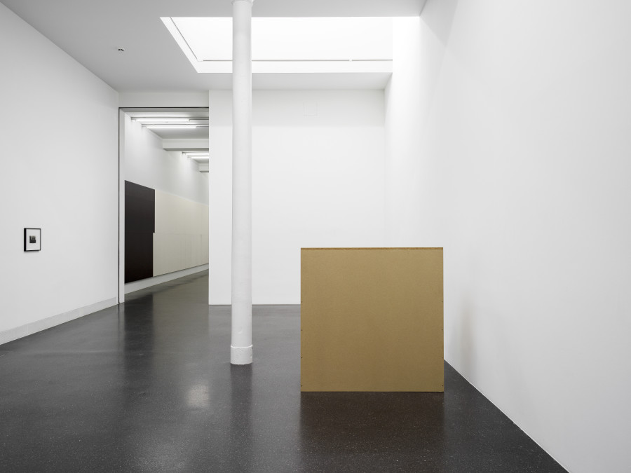 Installation view, Alvin Baltrop, Wade Guyton, Heimo Zobernig, Galerie Francesca Pia, Zurich, 2022. Photo: Cedric Mussano