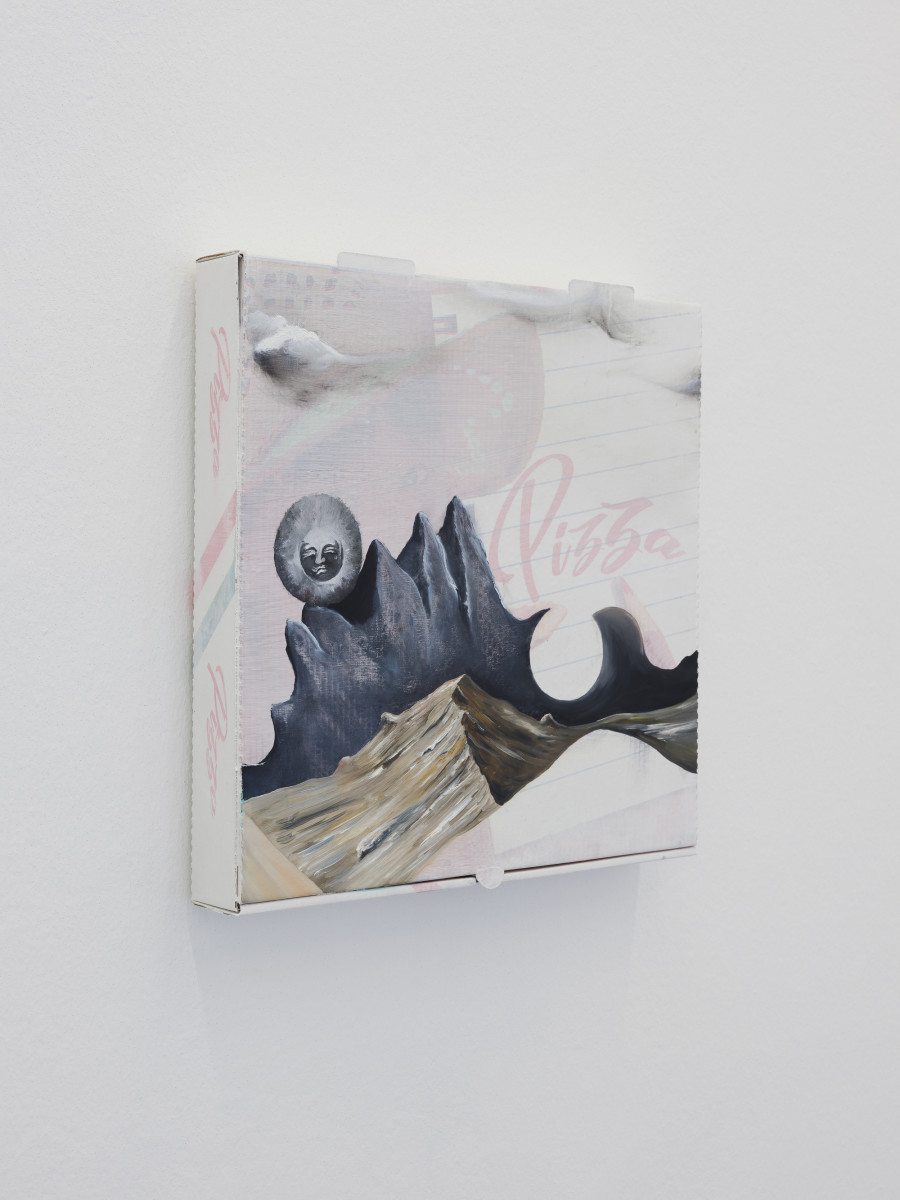 Urban Zellweger, Panorama (Pizzabox XXXI-XLIII), Installation view, 2022, CAN Centre d’Art Neuchâtel, Photo: S. Verdon