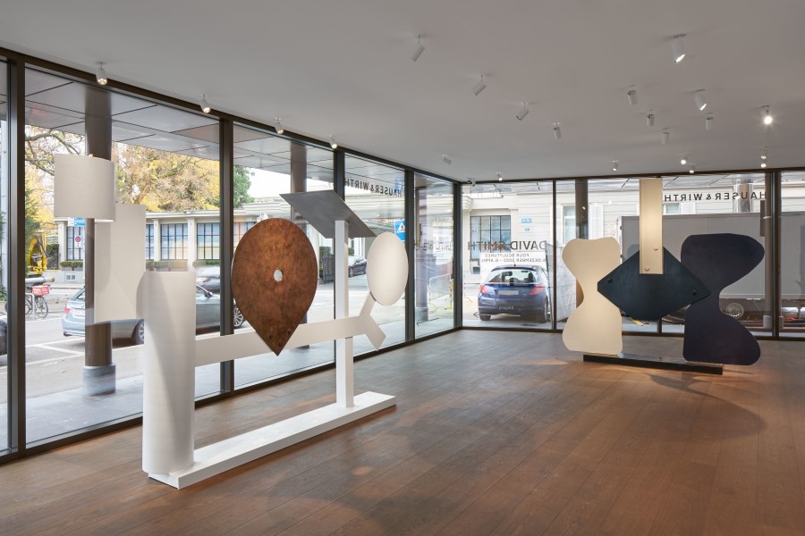 Installation view, ‘David Smith. Four Sculptures,’ Hauser & Wirth Zurich, Bahnhofstrasse 1, until 6 April 2023 © 2022 The Estate of David Smith / Licensed by VAGA at Artists Rights Society (ARS), NYCourtesy the Estate and Hauser & Wirth. Photo: Jon Etter