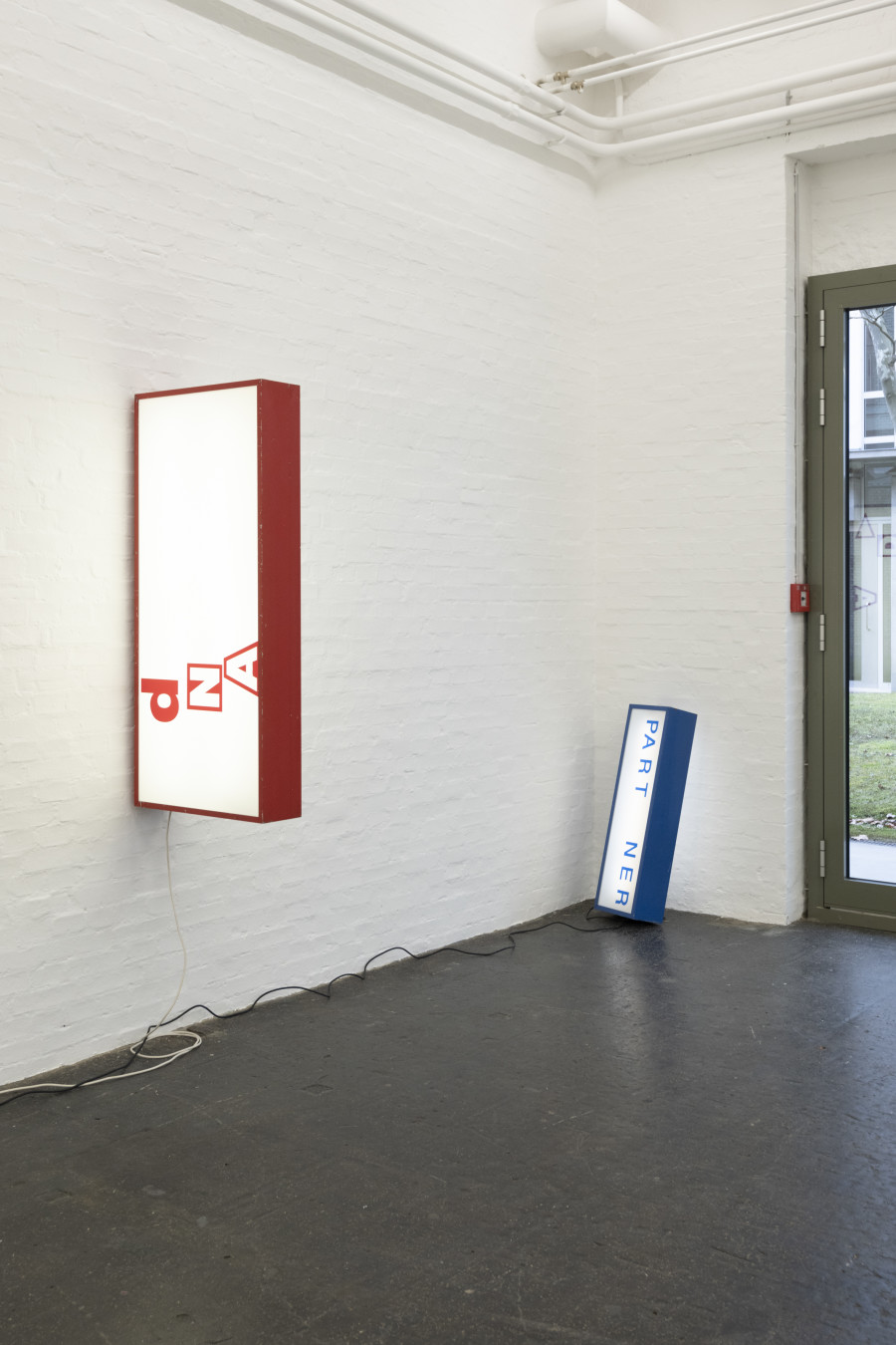 Gina Proenza, And Dead/Dad Dna, 2023; Patron/Partner, 2022. Photo: Kunst Halle Sankt Gallen, Sebastian Schaub. Courtesy of the artist and Kunst Halle Sankt Gallen.