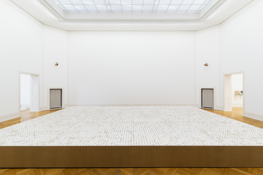 Jean-Frédéric Schnyder, das Andere, 2014–2021, Detail, Holz geschnitzt, 14‘400 Teile (Version Kunsthalle Bern: 9‘216 Teile). Courtesy Eva Presenhuber Zürich / New York. Photo: Gunnar Meier