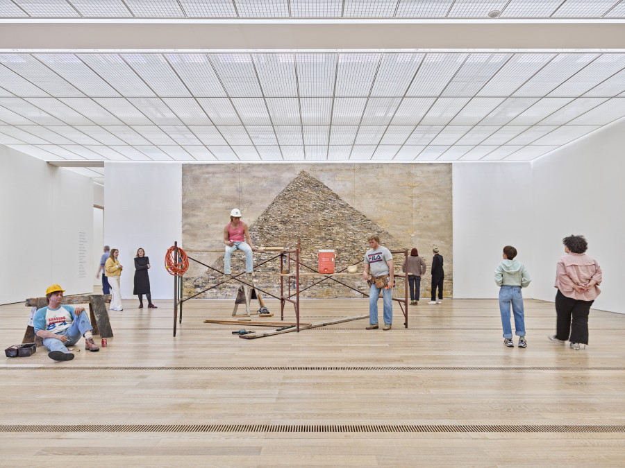 Installation view «Anniversary Exhibition – Special Guest Duane Hanson» at the Fondation Beyeler, Riehen/Basel, 2022 © The Estate of Duane Hanson/2022, ProLitteris, Zurich, Photo: Mark Niedermann