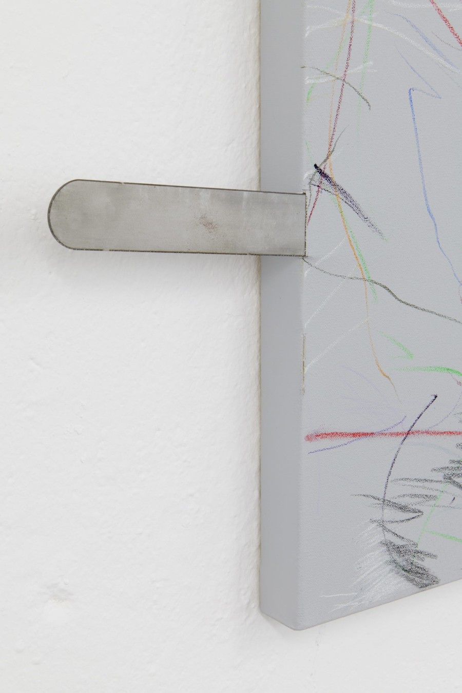 Christophe Lovasoa Kauffmann, sitting on a chair, in a room called history (3), 2022/ Photo: Guillaume Python / Courtesy: the artist and WallStreet