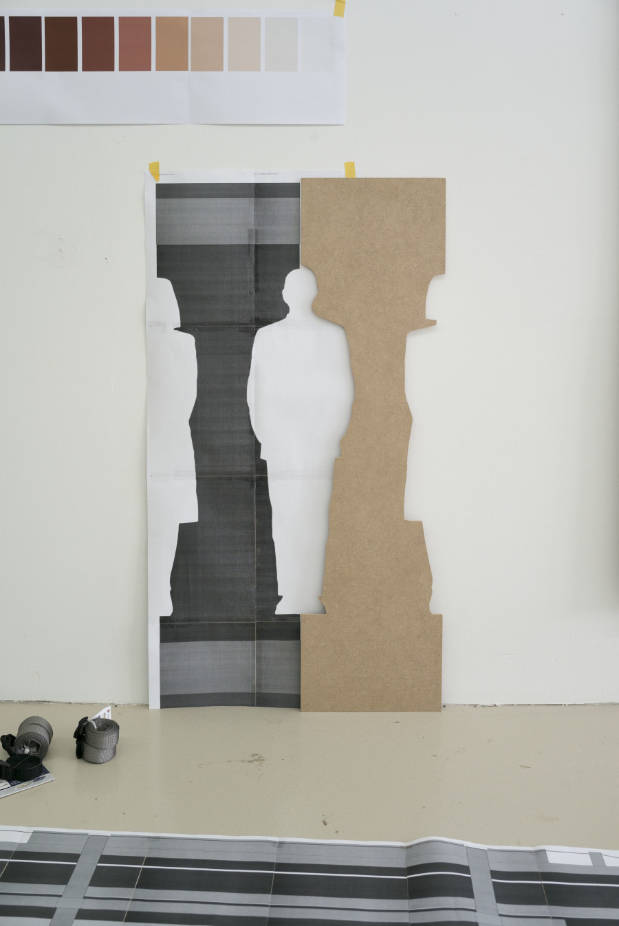 Jos Näpflin – The Black Box Box, Atelieransicht, 2020. Foto: Christian Hartmann.