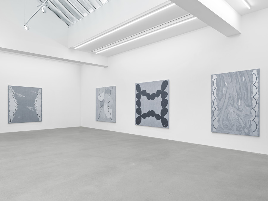 Installation view, Amy Feldman, Goodnight Light, Galerie Eva Presenhuber, Waldmannstrasse, Zurich, 2022 © Amy Feldman Courtesy the artist and Galerie Eva Presenhuber Photo: Stefan Altenburger Photography, Zürich