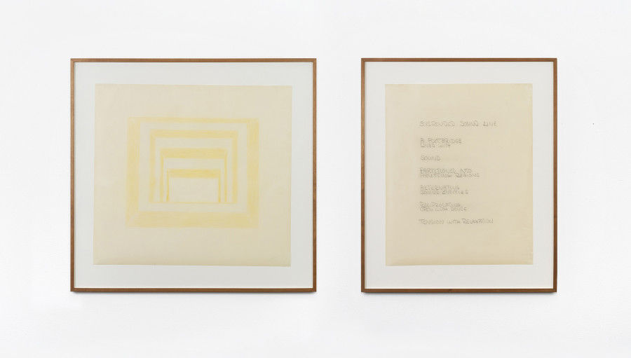 Max Neuhaus – Suspended Sound Line, 1999; Final Drawing. Sound Work Location: Lorrainestrasse 1, Bern, CH, Collection KIÖR Bern (1999 – present)