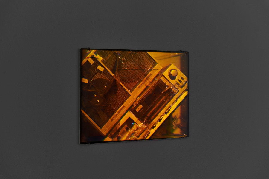 Deana Lawson, installation view, Centropy, Kunsthalle Basel, 2020, view on Boom Box Hologram (working title), 2020. Photo: Philipp Hänger / Kunsthalle Basel