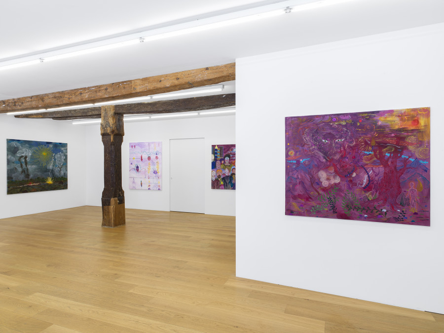 Melisa Sabir & Abel Auer, installation view at Kirchgasse Gallery, 2022 / Photo: Cedric Mussano / Courtesy: the artists and Kirchgasse Gallery