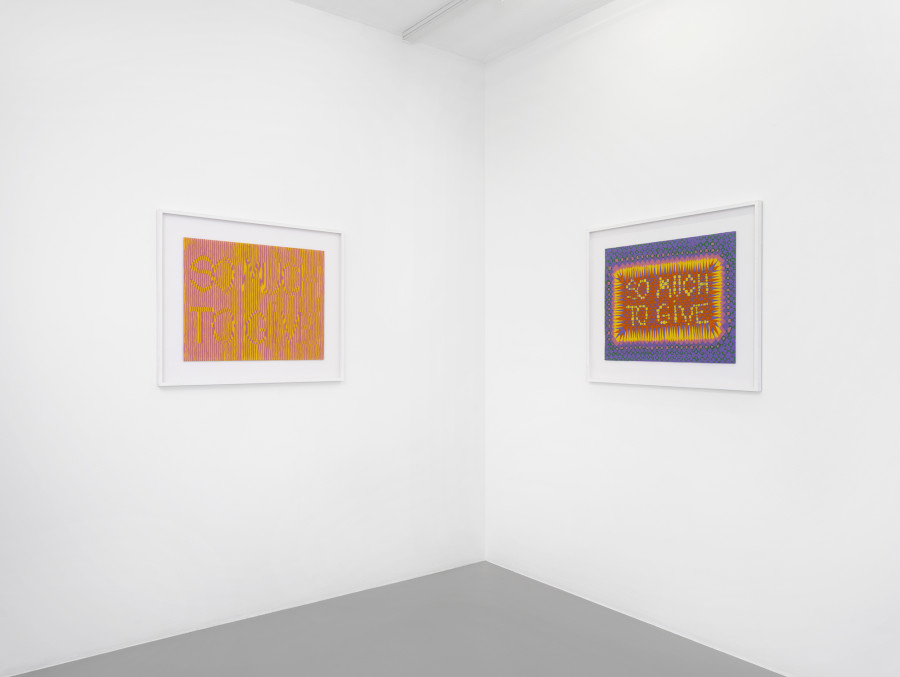 Exhibition view, Lionel Estève, So Much, xippas, 2022. Photo credit: Julien Gremaud