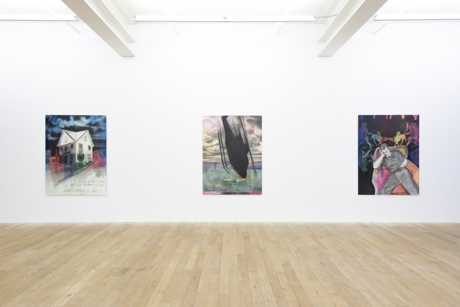 Exhibition views: Marc Bauer, „The Default Brain“, Galerie Peter Kilchmann, Zurich, Switzerland, Sept. 1 - Oct. 14, 2022, Courtesy the artists and Galerie Peter Kilchmann, Zurich Photo: Sebastian Schaub