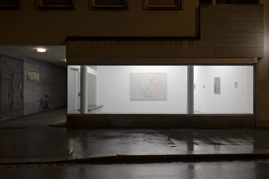 Installation view, Cosima zu Knyphausen, The End surprised me, Weiss Falk, 2022-2023. Photo credit: Gina Folly. Courtesy: Weiss Falk and the Artist