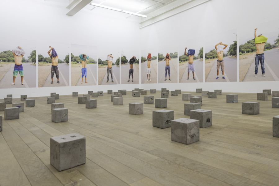 Exhibition views: Teresa Margolles – "Estorbo", Galerie Peter Kilchmann, Zurich, Switzerland, 2022. Courtesy the artist and Galerie Peter Kilchmann, Zurich. Photos: Sebastian Schaub