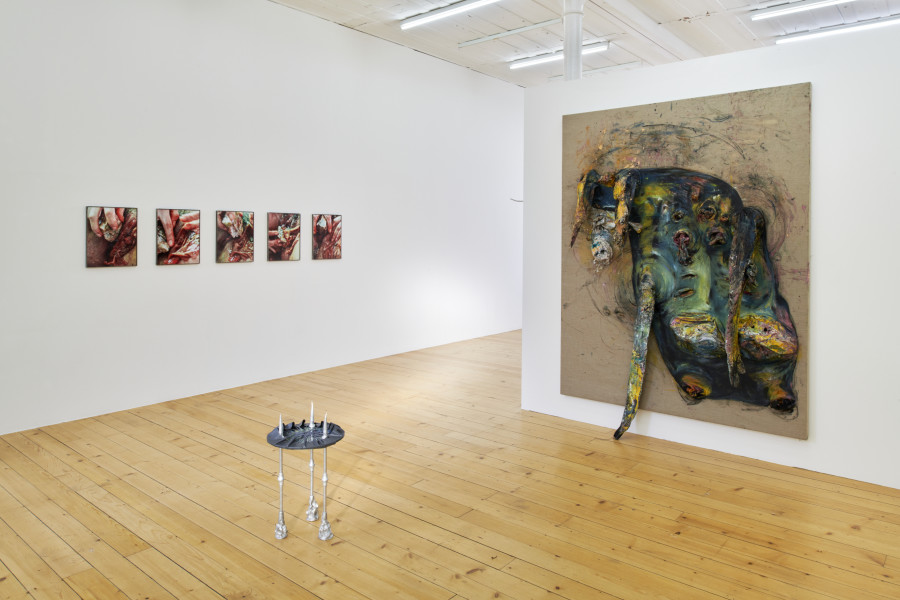 Exhibition view, La main–pleur, 2022, Kunsthalle Friart Fribourg. Photo : Guillaume Python