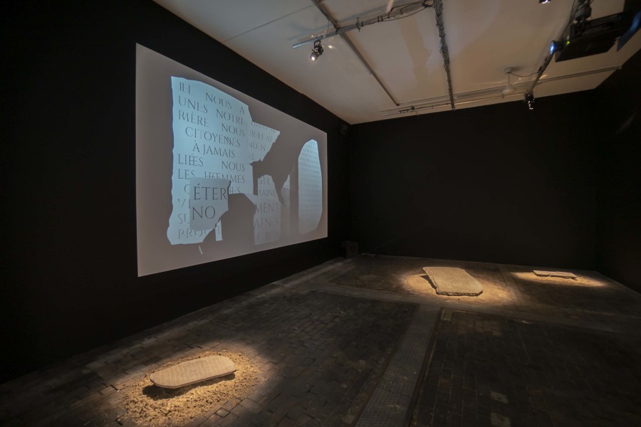 Exhibition view of Bourses de la Ville de Genève 2022 at Centre d’Art Contemporain Genève (02.09‒02.10.2022).  © Centre d’Art Contemporain Genève. Photo : Julien Girard