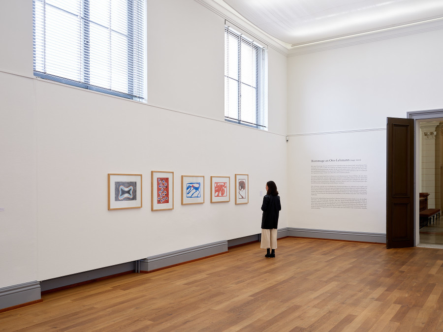 Installation view, Hommage an Otto Lehmann, Kunstmuseum Solothurn, 2022.