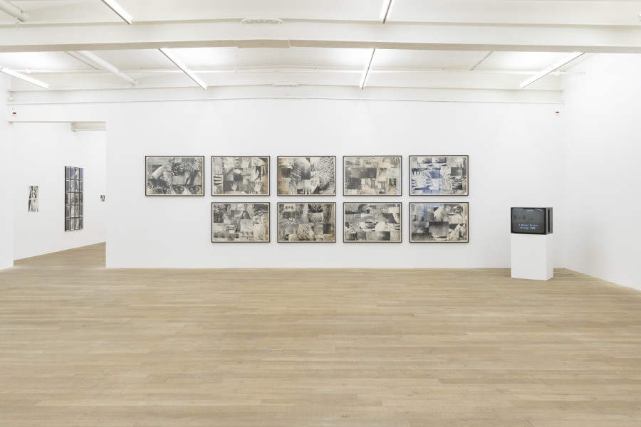 Exhibition views: Above All, They Had No Fear of Vertigo, 3Nós3, Rafael França, Hudinilson Jr., Mario Ramiro, cur. by Raphael Gygax, Galerie Peter Kilchmann, Zurich, Switzerland, 2022 Courtesy of the artists' estates, Mario Ramiro and Galerie Peter Kilchmann, Zurich/ Paris Photo: Sebastian Schaub