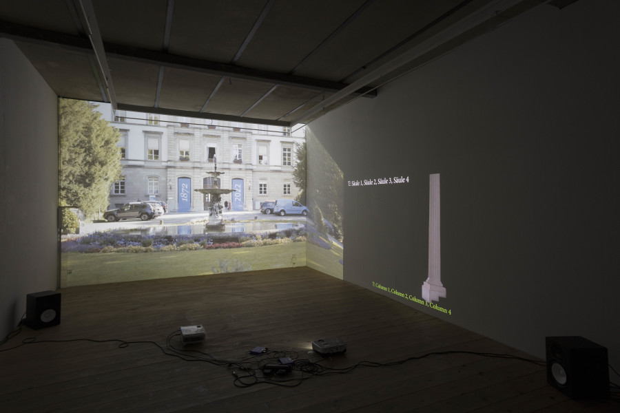 Exhibition view, Lea Schaffner –  Aus dem Kopf /From the Head (By Heart), sic! Elephanthouse, 2022. Photo credit: Andri Stadler