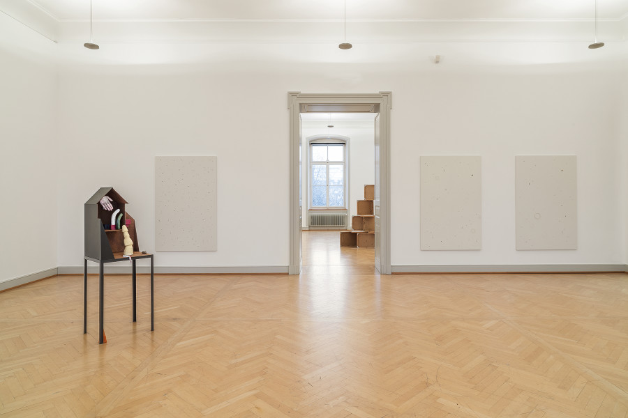 Heimspiel 2021, Installationsansicht, Kunstmuseum St.Gallen, Foto: Anna-Tina Eberhard