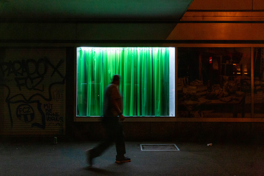 Joëlle Bischof & Robin Lütolf, Vorwand / Rückwand, Die Diele Gallery, Installation view, 2022