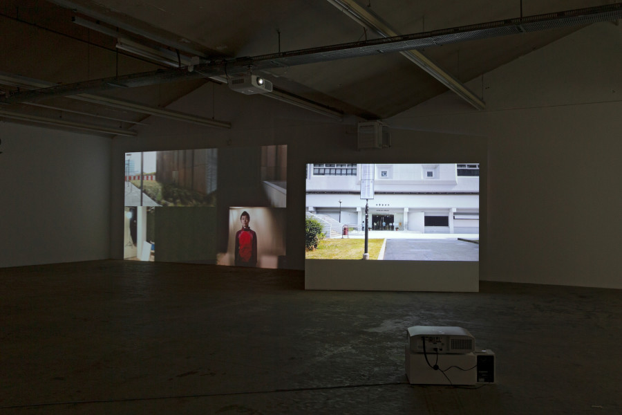 Christoph Oertli, The Ground is Moving, 2010/2020 / Campus, 2013. Courtesy the artist. Installation view Kunsthaus Baselland 2020. Photo: Gina Folly