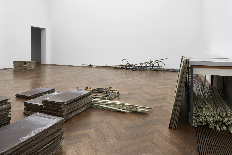 Daniel Turner, Three Sites, Kunsthalle Basel, 2022. Installation view: NOUN 30:30, 2022. Photo: Philipp Hänger / Kunsthalle Basel. All works courtesy the artist and Gallery Allen, Paris