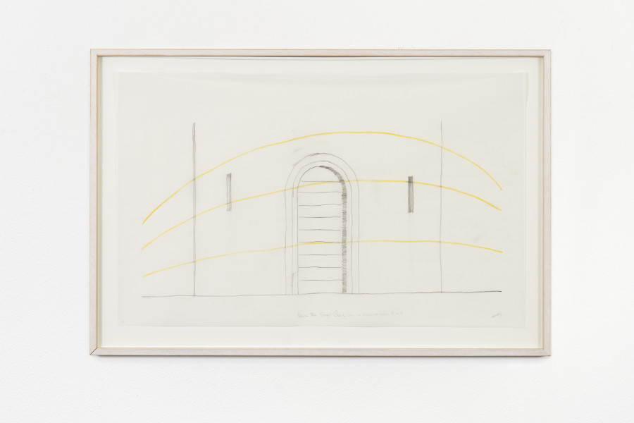 Max Neuhaus – Untitled, 1983; Drawing Study 3; A Bell for Sankt Cäcilien. Sound Work Location: St. Cäcilien, Cologne